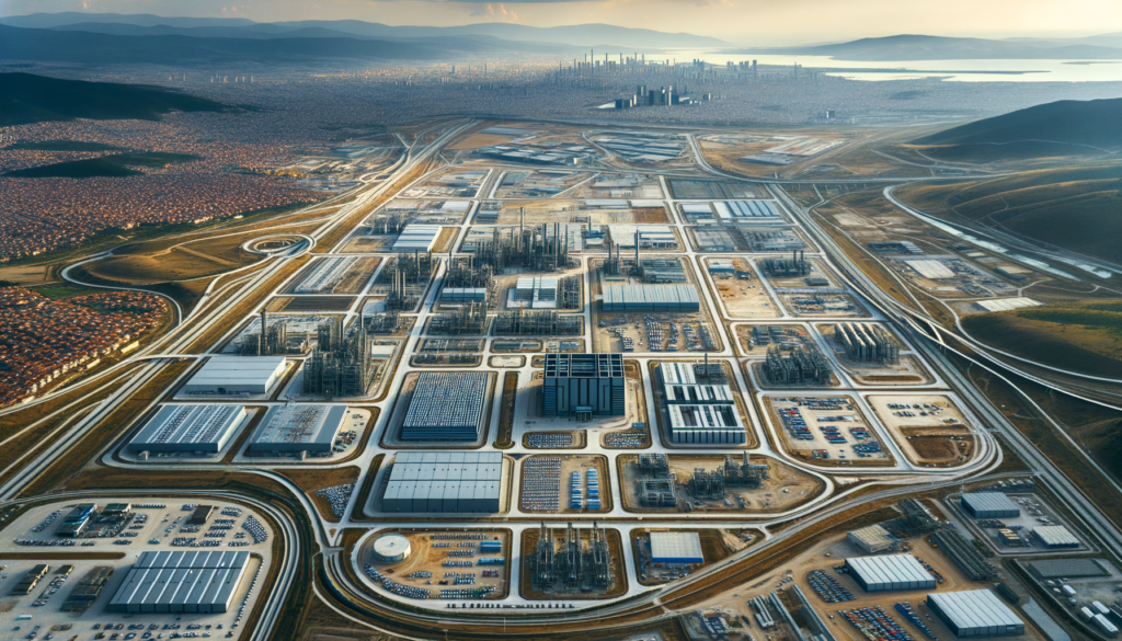 Bursa’da sanayi bölgesinde altyapısı ve ulaşımı gelişmiş sanayi arsaları görüntüsü