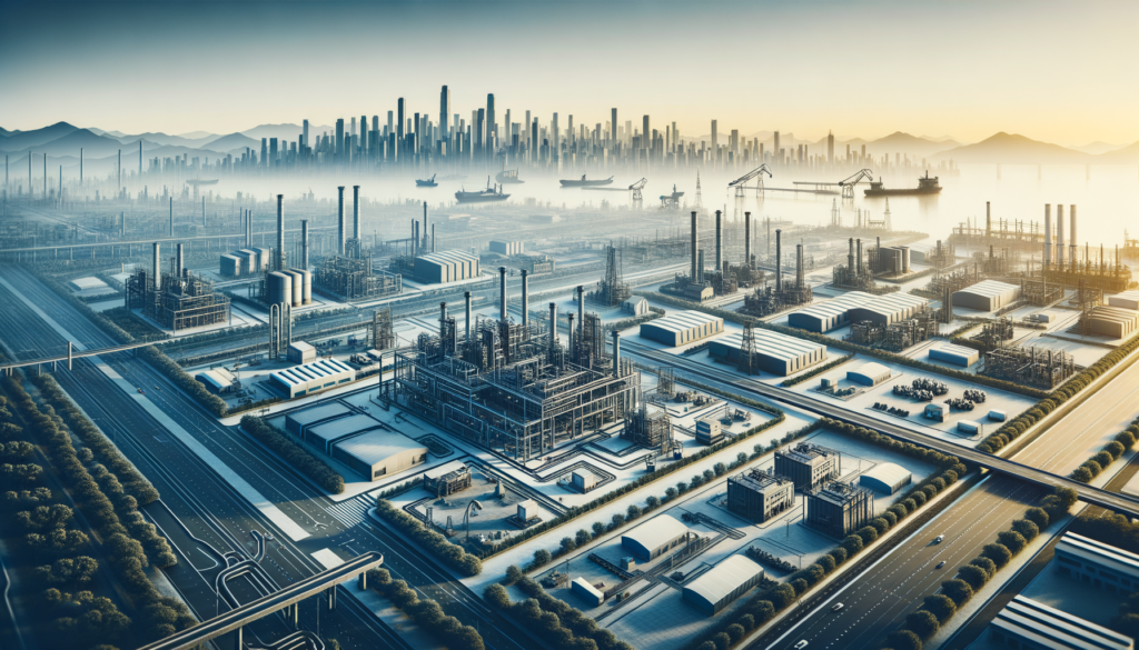 Diyarbakır'da altyapısı tamamlanmış bir sanayi arsası ve çevresinde modern sanayi tesisleri