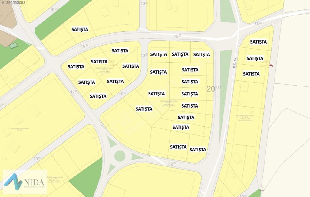 GEBZE CUMAKÖY 0.15 1000m2 VİLLA İMARLI İFRAZLI ARSA