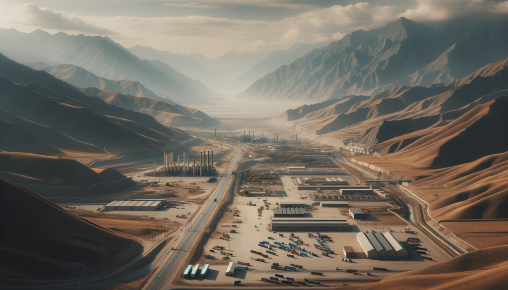 Hakkari’de sınır kapısına yakın, dağlarla çevrili bir sanayi arsası ve lojistik geçiş noktası.