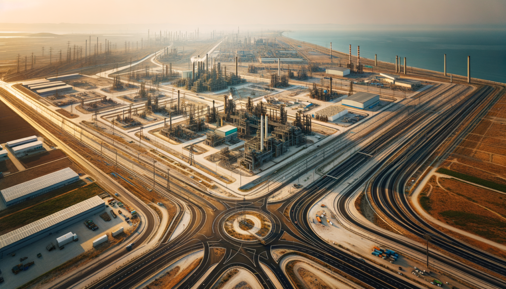 İzmir’in organize sanayi bölgelerinde, altyapısı hazır, ulaşım yollarına yakın bir sanayi arsası panoraması