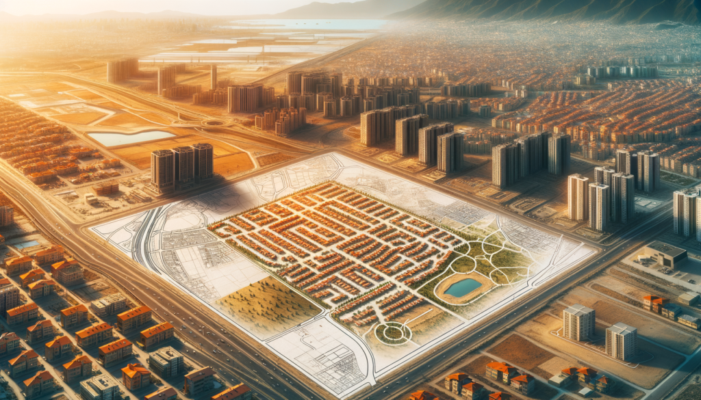 Kilis’te kent merkezine yakın konut imarlı arsa ve çevresindeki yeni konut projeleri, altyapı çalışmaları eşliğinde.