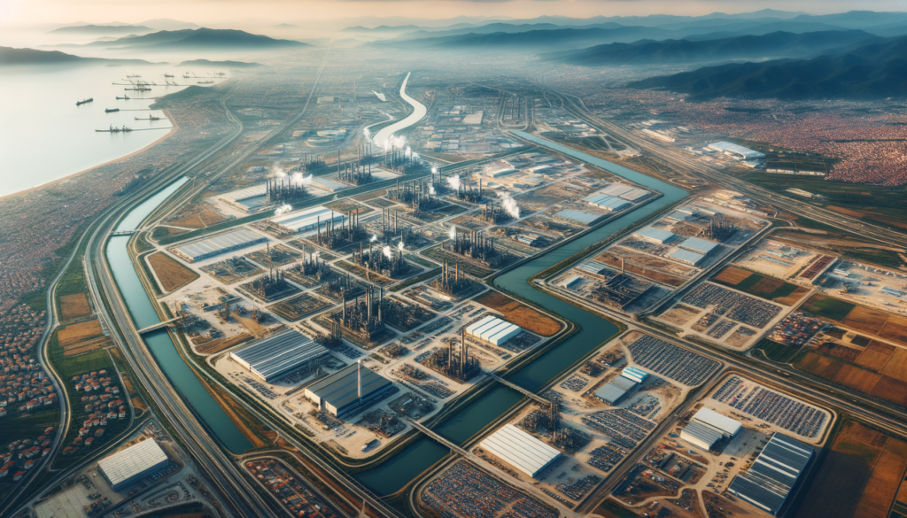 Kırklareli'nde sanayi arsası ve gelişmekte olan organize sanayi bölgesi görüntüsü