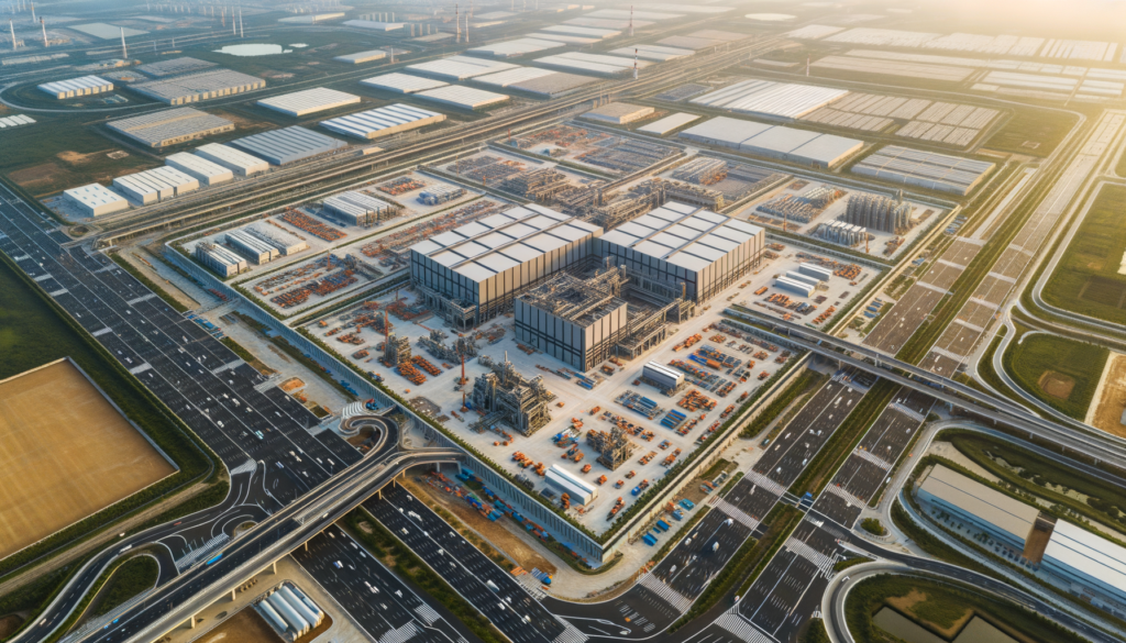 Kütahya'da altyapısı tamamlanmış geniş sanayi arsaları ve modern fabrika binalarının bulunduğu bir sanayi bölgesi