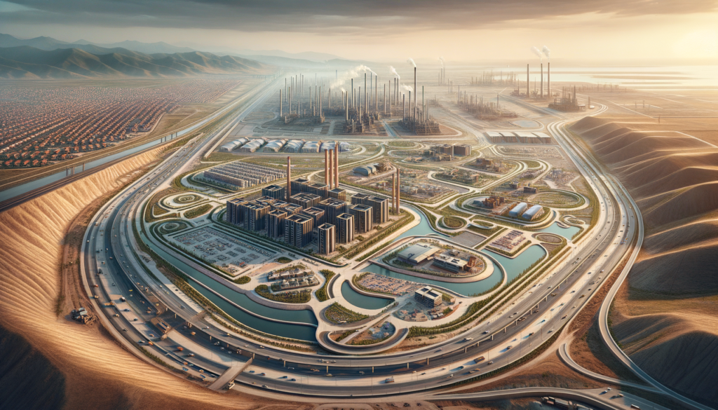 Malatya’da sanayi arsaları ve gelişmekte olan sanayi bölgesinin genel görünümü