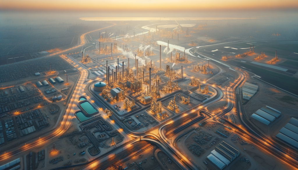 Nevşehir OSB’de altyapı çalışmaları ve çevredeki sanayi tesisleri ile birlikte geniş sanayi arsaları