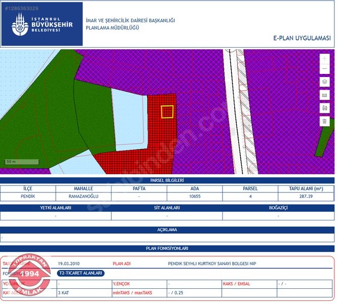 TOPRAKTAN GAYRİMENKUL’DEN SATILIK TİCARİ İMARLI ARSA…