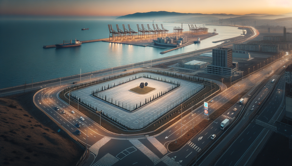 Bartın limanı yakınında altyapılı sanayi arsası ve organize sanayi bölgesi manzarası