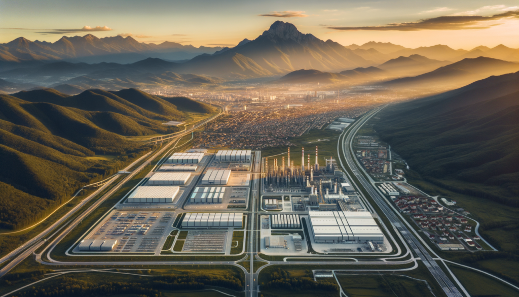 Bingöl’de organize sanayi bölgesindeki sanayi arsaları ve tesislerin genel görünümü