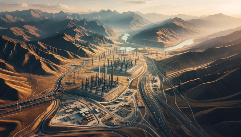 Bitlis’te dağ manzaralı, sanayi altyapısıyla çevrili bir arsa ve yakınında küçük fabrikalar.